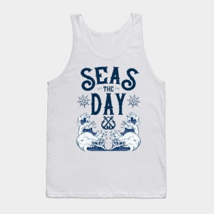 Seas the Day Nautical Anchor Cruise Design Tank Top